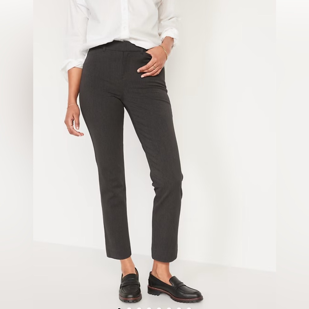 High-Waisted Pixie Straight Pants